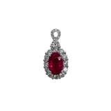 Ruby Diamond Pendant-Ruby Diamond Pendant - RNEDW00356
