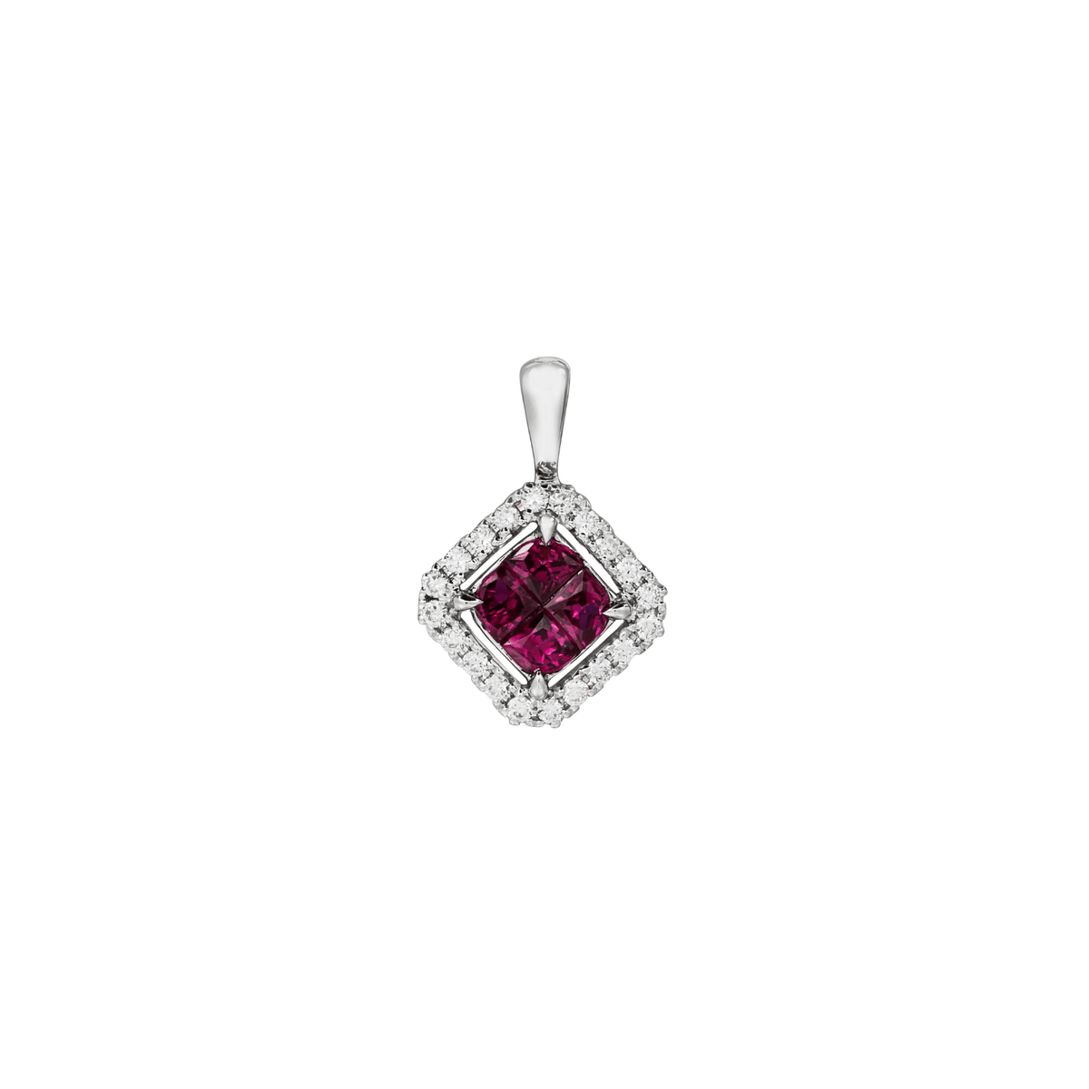 Ruby Diamond Pendant - RPNEL00064