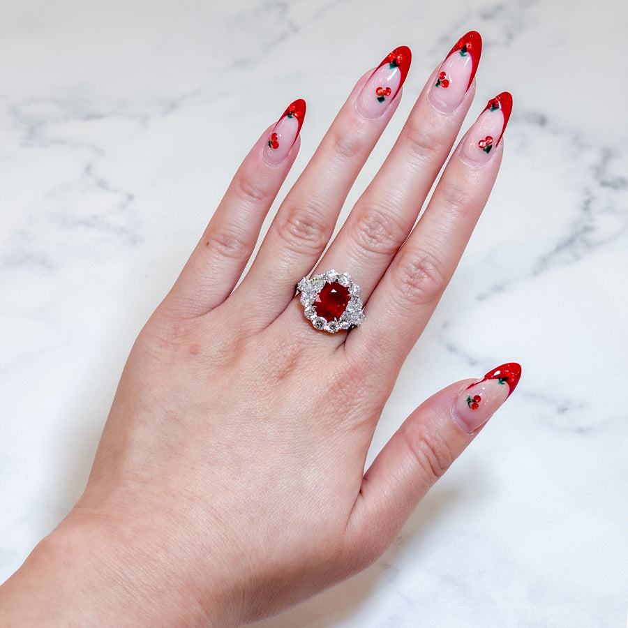Ruby Diamond Ring - RRDEH00055