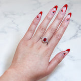 Ruby Diamond Ring-Ruby Diamond Ring - RREDW00455
