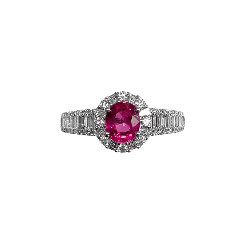 Ruby Diamond Ring-Ruby Diamond Ring - RREDW00547