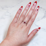 Ruby Diamond Ring-Ruby Diamond Ring - RRNEL00430