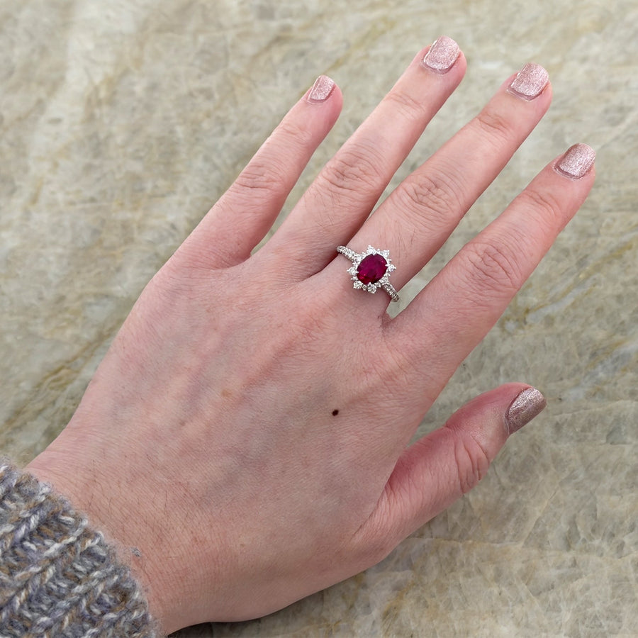 Ruby Diamond Ring - RRNEL00653