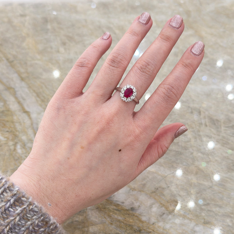 Ruby Diamond Ring-Ruby Diamond Ring - RRNEL00661