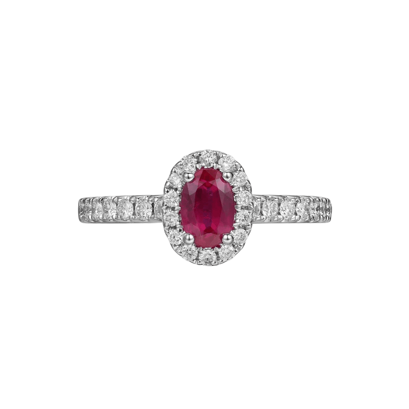 Ruby Diamond Ring-Ruby Diamond Ring - RRRTJ00082