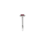 Oval Brilliant Cut Ruby Diamond Halo Ring-Ruby Diamond Ring - RRRTJ00091