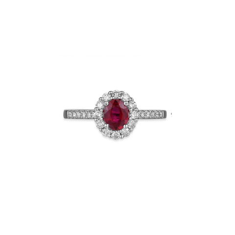Ruby Diamond Ring-Ruby Diamond Ring - RRRTJ00117