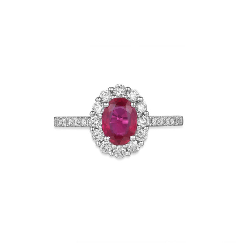 Ruby Diamond Ring-Ruby Diamond Ring - RRRTJ00125