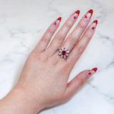 Ruby Diamond Ring-Ruby Diamond Ring - RRUJD00216