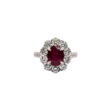 Ruby Diamond Ring-Ruby Diamond Ring - RRUJD00240