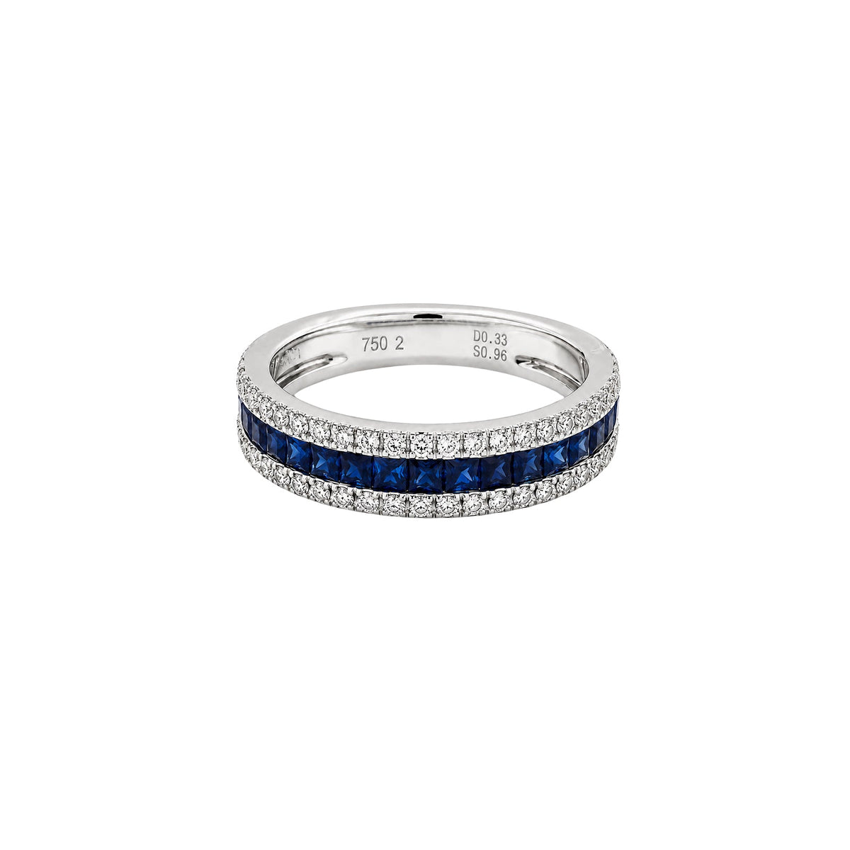 Sapphire Diamond Band