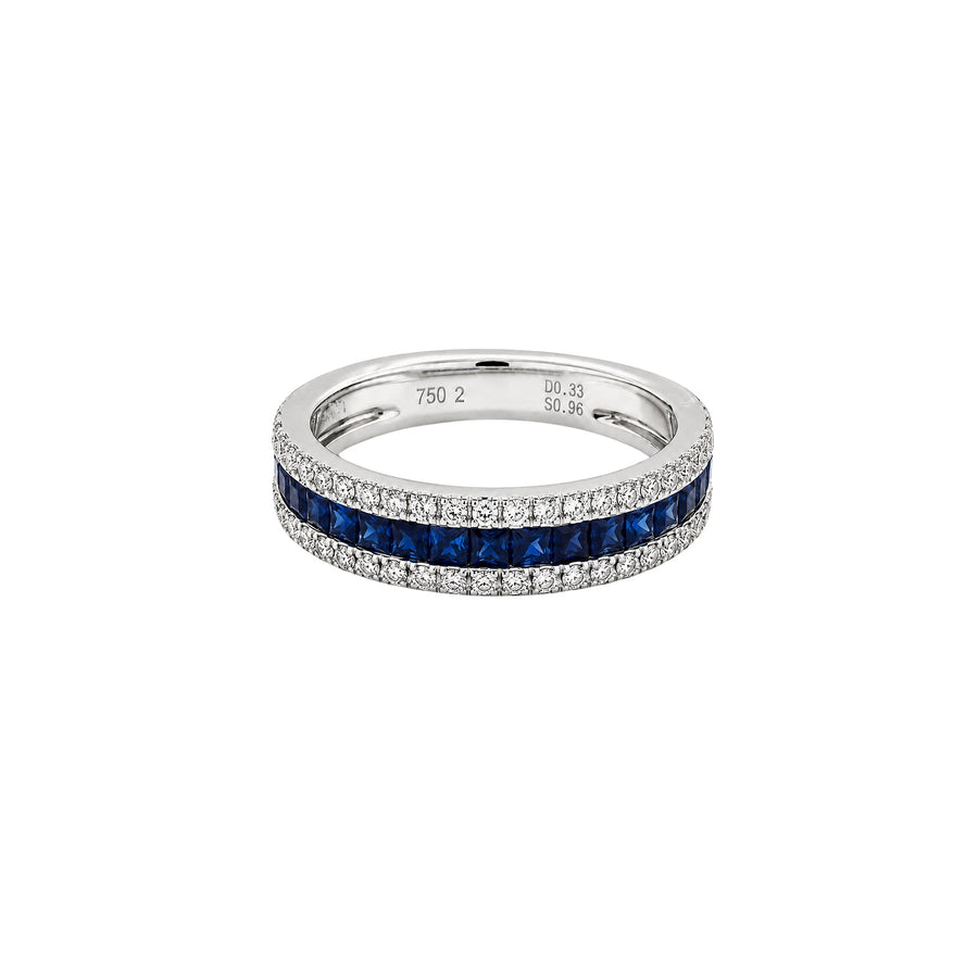 Sapphire Diamond Band