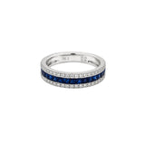 Sapphire Diamond Band-Sapphire Diamond Band