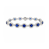 Sapphire Diamond Bracelet-Sapphire Diamond Bracelet