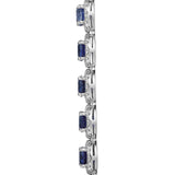 Sapphire Diamond Bracelet-Sapphire Diamond Bracelet - SBRTJ00055