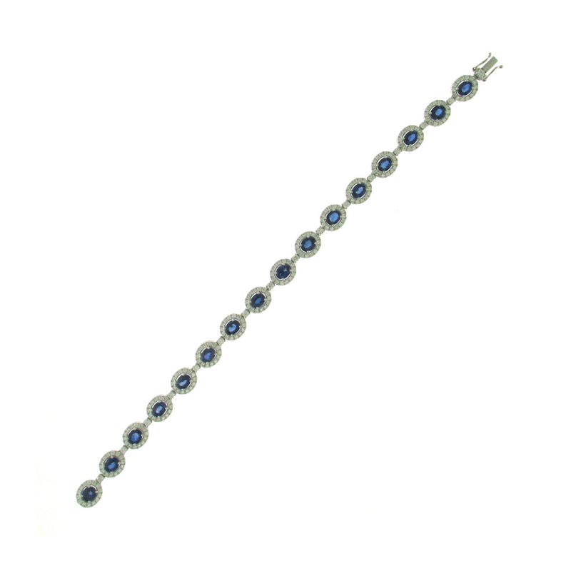 Sapphire Diamond Bracelet-Sapphire Diamond Bracelet - SBRTJ00064