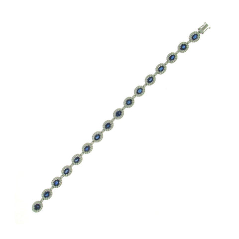 Sapphire Diamond Bracelet-Sapphire Diamond Bracelet - SBRTJ00064