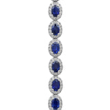 Sapphire Diamond Bracelet-Sapphire Diamond Bracelet - SBRTJ00073