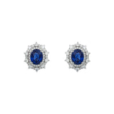 Sapphire Diamond Earrings-Sapphire Diamond Earrings - SENEL00307