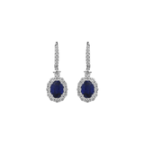 Sapphire Diamond Earrings-Sapphire Diamond Earrings - SERTJ00064