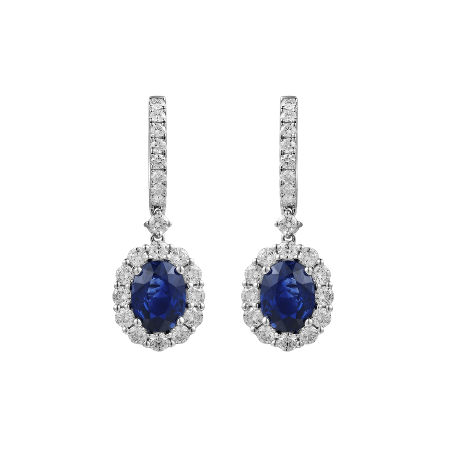 Sapphire Diamond Earrings - SERTJ00073