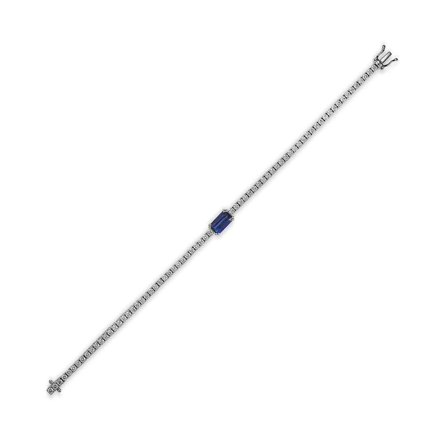 Sapphire Diamond Line Bracelet - SBRTJ00091