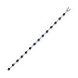 Sapphire Diamond Line Bracelet-Sapphire Diamond Line Bracelet - SBRTJ00109