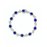 Sapphire Diamond Line Bracelet-Sapphire Diamond Line Bracelet