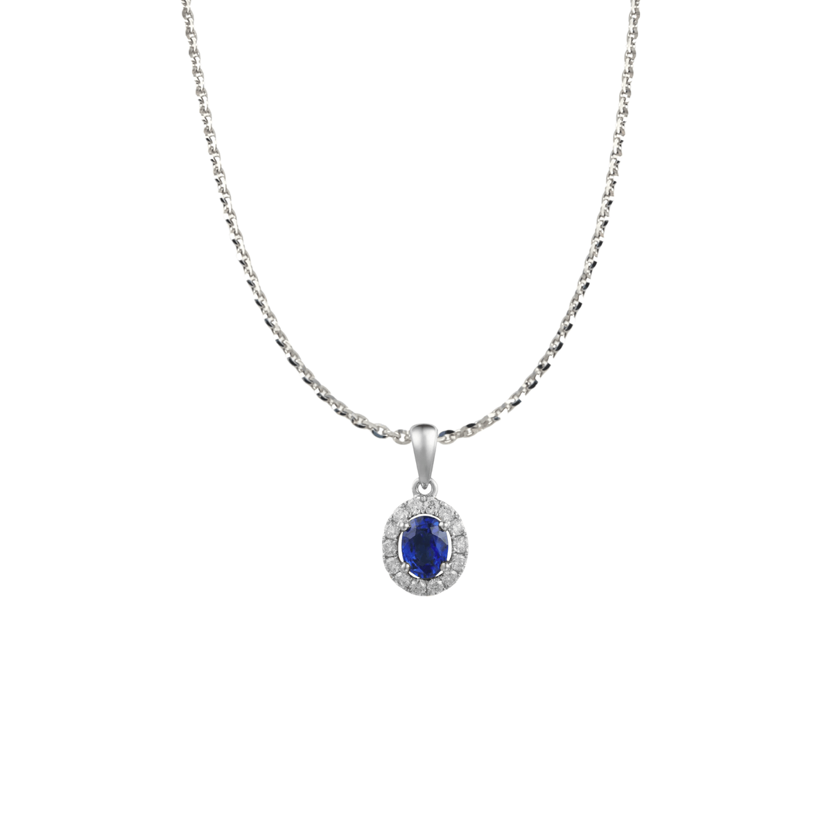 Sapphire Diamond Necklace SNRTJ00055