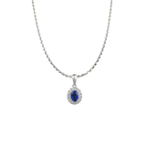 Sapphire Diamond Necklace-Sapphire Diamond Necklace SNRTJ00055