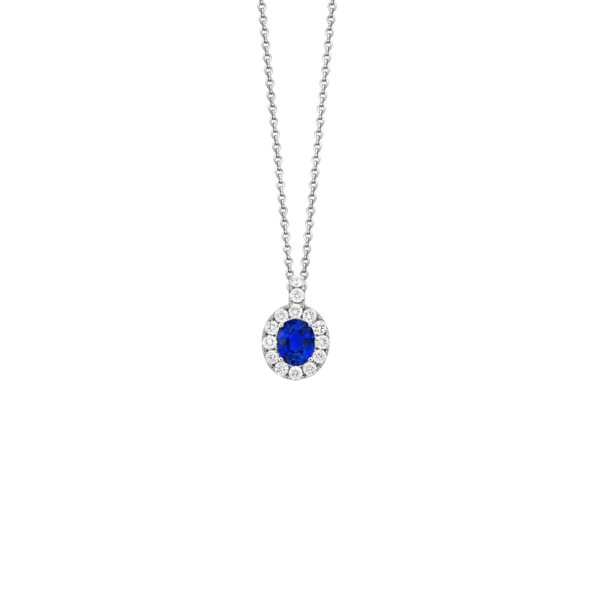 Sapphire Diamond Necklace SNSPK00232