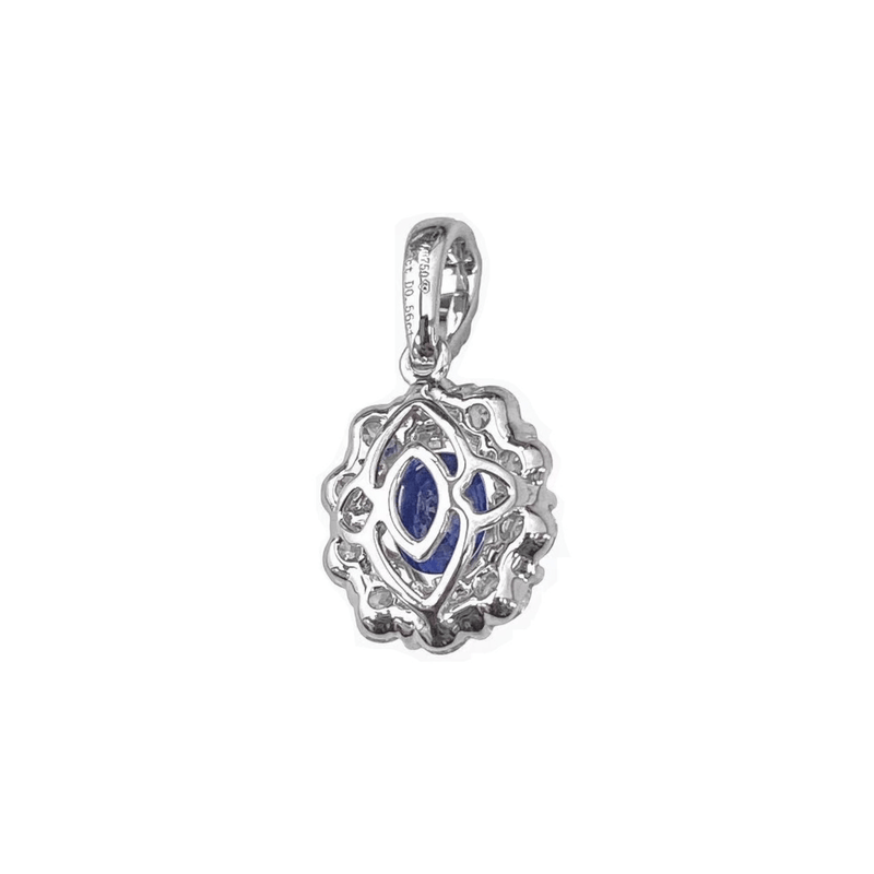 Sapphire Diamond Pendant-Sapphire Diamond Pendant - SNEDW00448
