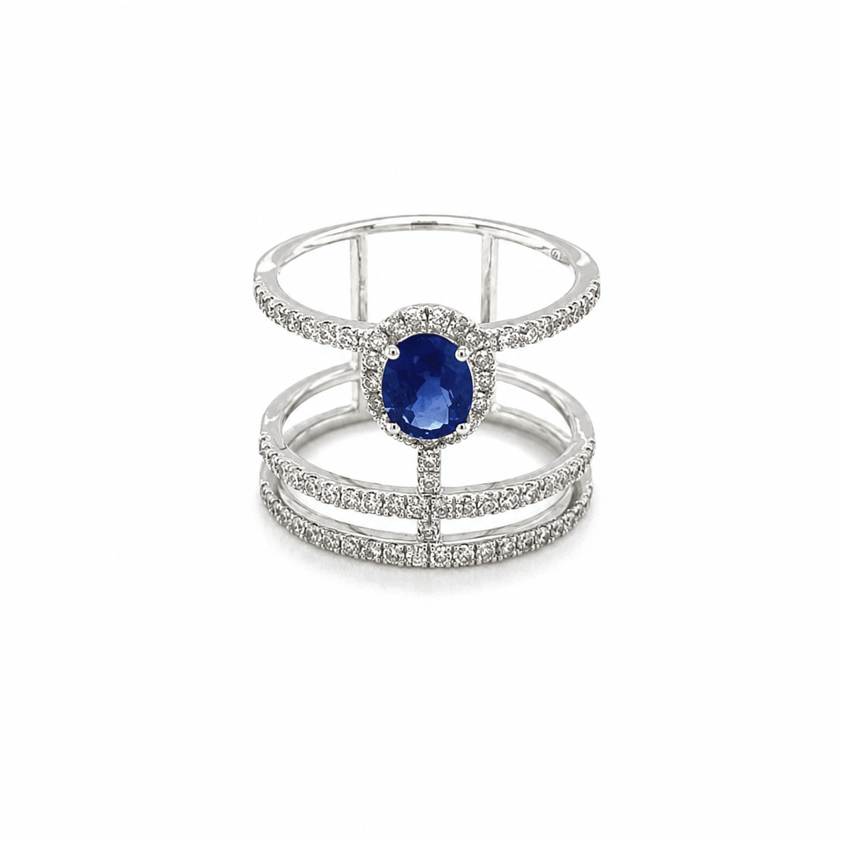 Sapphire Diamond Ring