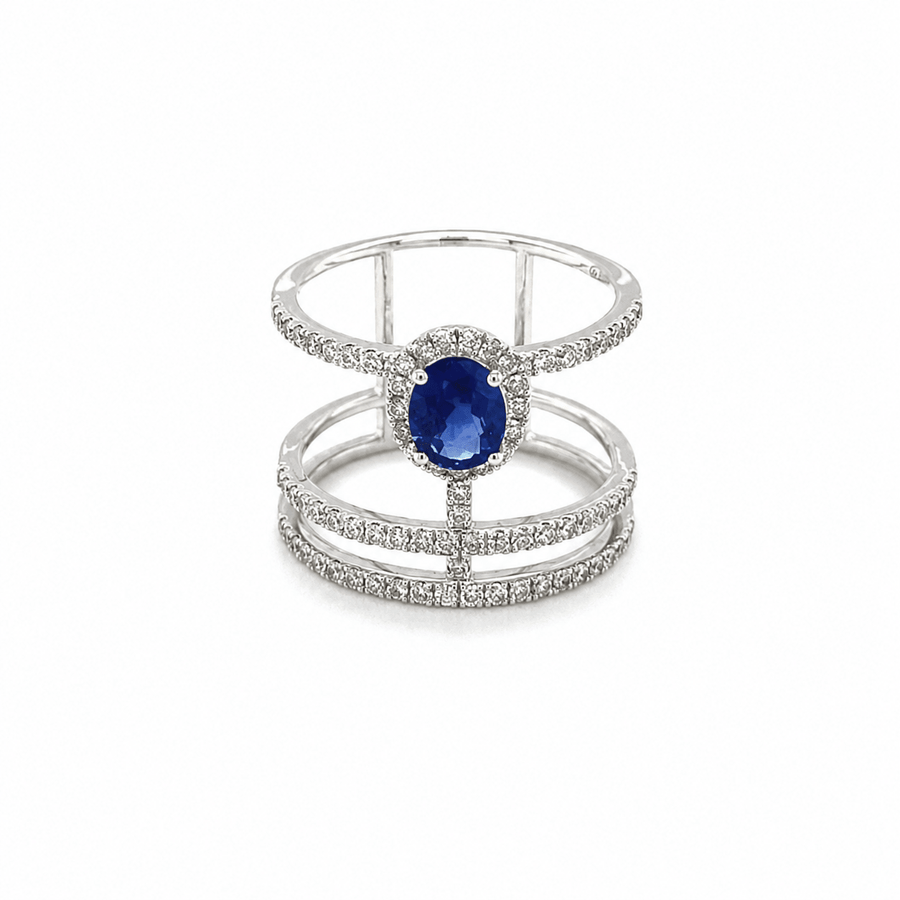 Sapphire Diamond Ring