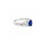 Sapphire Diamond Ring-Sapphire Diamond Ring