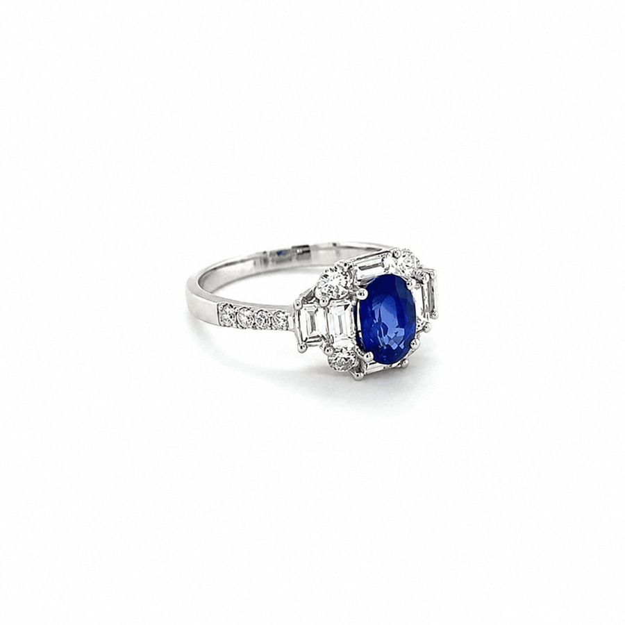 Sapphire Diamond Ring
