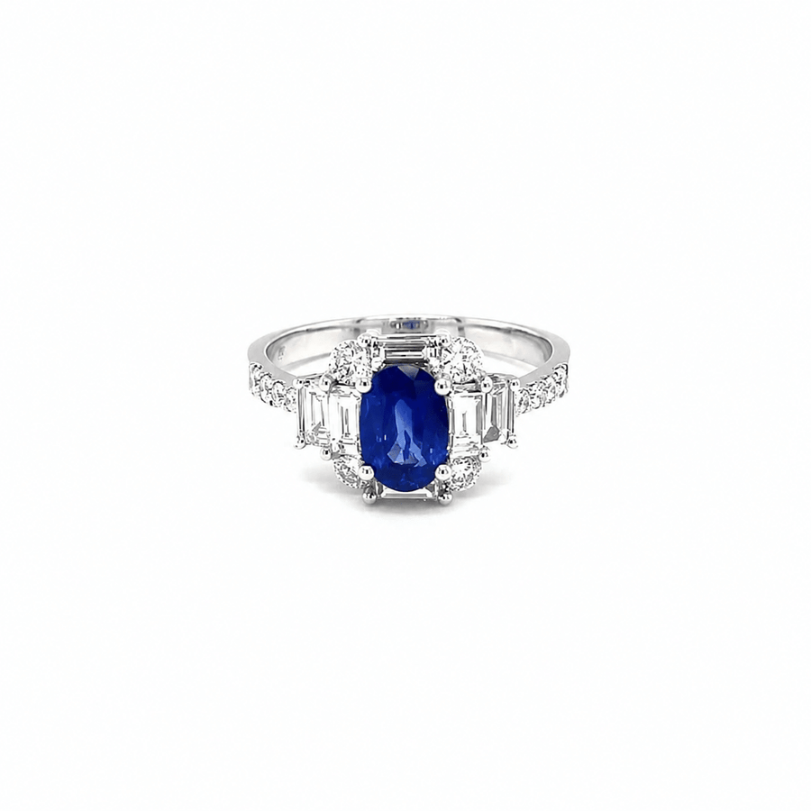Sapphire Diamond Ring