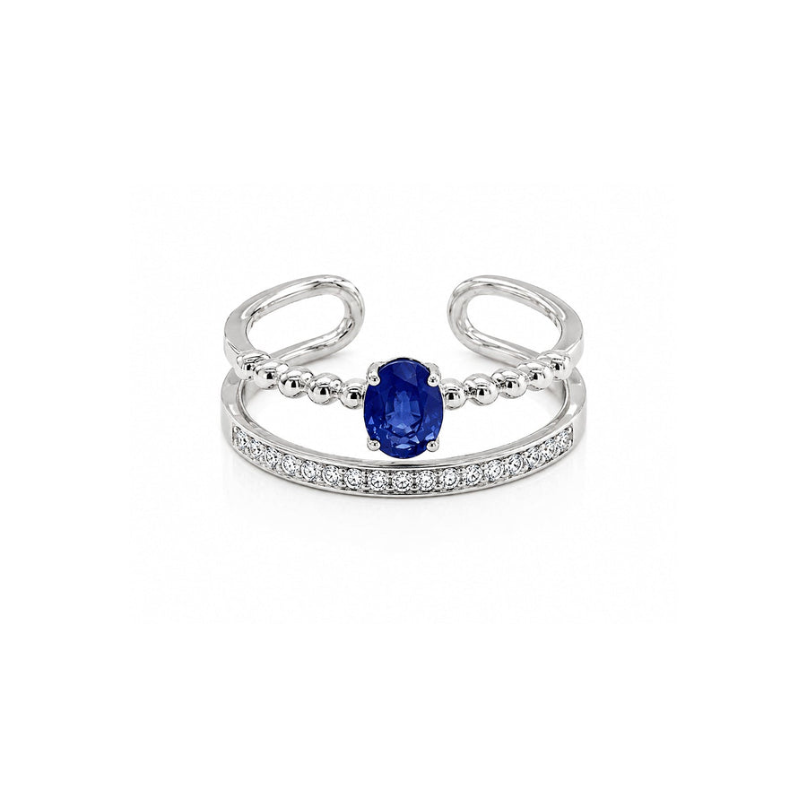 Sapphire Diamond Ring