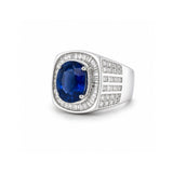 Sapphire Diamond Ring-Sapphire Diamond Ring