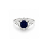 Sapphire Diamond Ring-Sapphire Diamond Ring