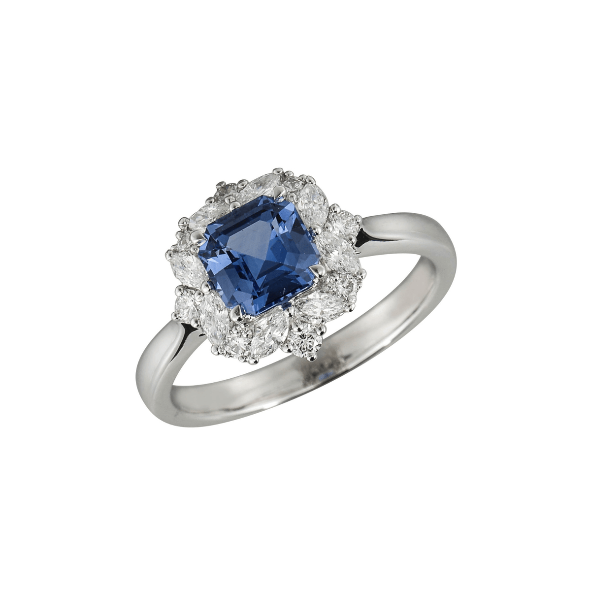 Sapphire Diamond Ring - SRNEL00679