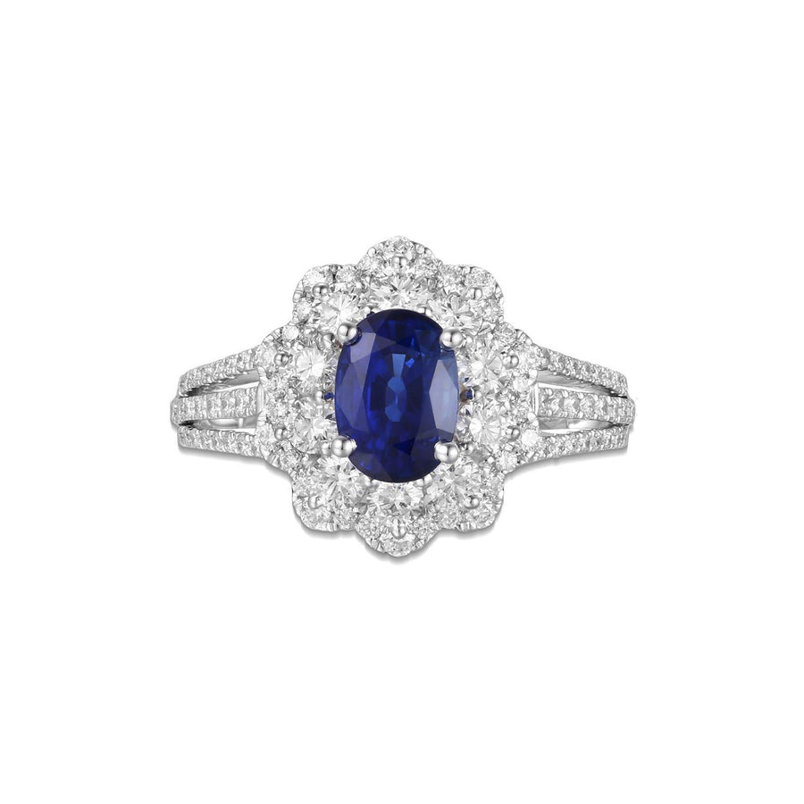 Sapphire Diamond Ring - SRRTJ00073