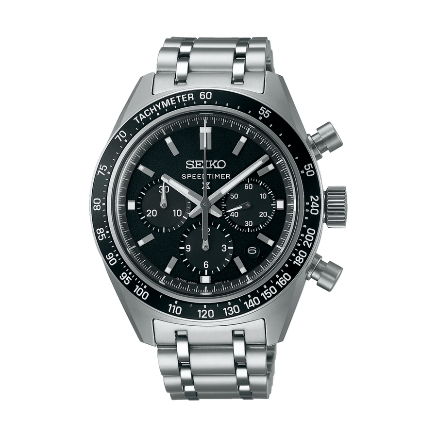 Seiko Prospex SRQ055 Speedtimer Automatic Chronograph Black Dial - SRQ055