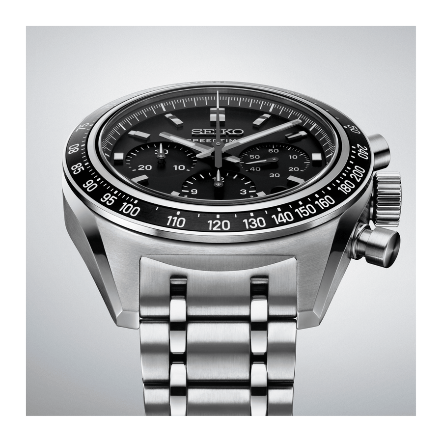 Seiko Prospex SRQ055 Speedtimer Automatic Chronograph Black Dial - SRQ055