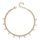 SHAY Diamond Baguette Drop Link Choker-SHAY Diamond Baguette Drop Link Choker - SN92 - DIA - RG