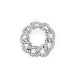 SHAY Diamond Pave Essential Link Ring-SHAY Diamond Pave Essential Link Ring - SR82 - WG