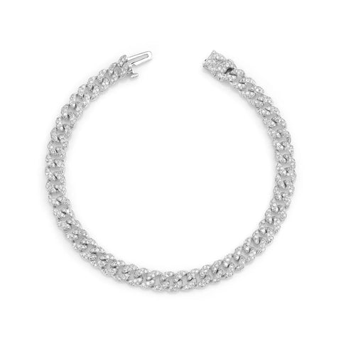 SHAY Diamond Pavé Mini Link Bracelet-SHAY Diamond Pavé Mini Link Bracelet - SB53 - DIA - WG