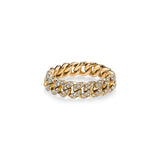 SHAY Diamond Pave Mini Link Ring-SHAY Diamond Pave Mini Link Ring - SR4 - YG