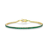 SHAY Emerald Single Line Thread Bracelet-SHAY Emerald Single Line Thread Bracelet - SB375-EM-Y