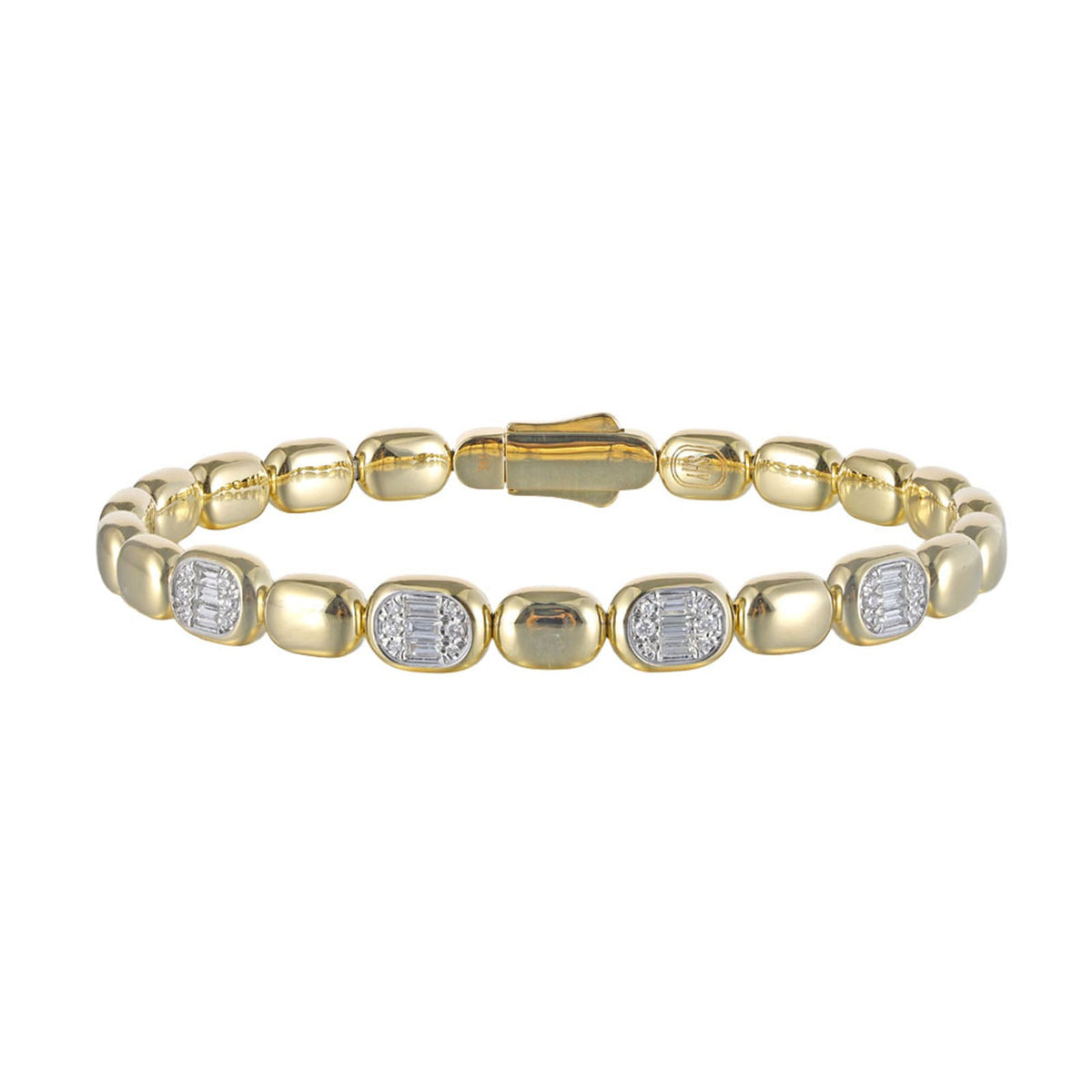 Shy Creation Diamond Baguette Bangle 0.40 CT - B22001084V4ZS